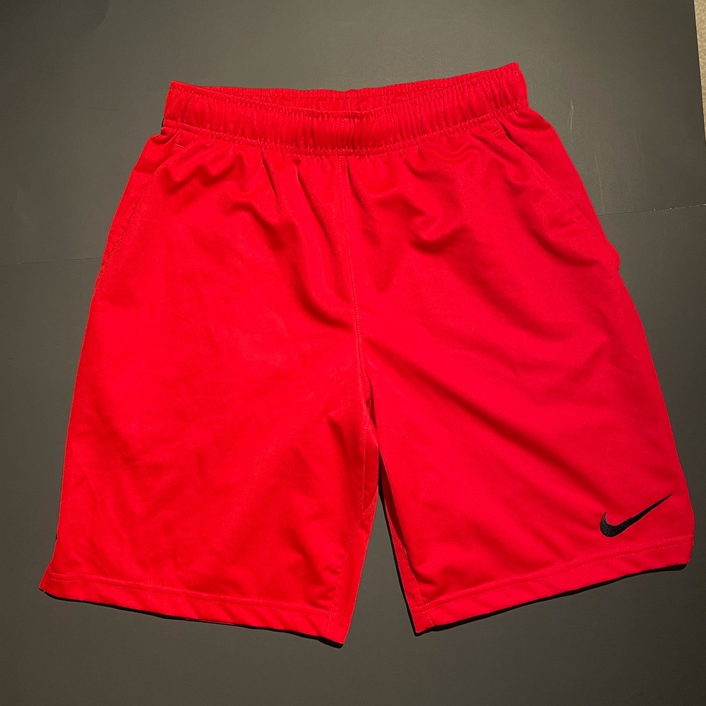 Red Nike Dri-fit shorts